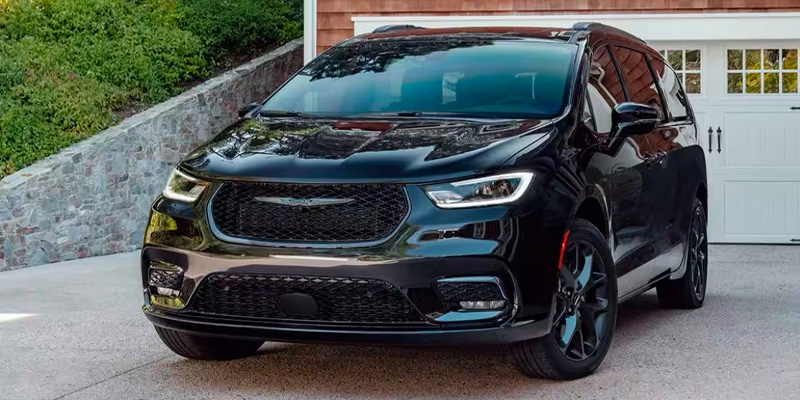 Chrysler Pacifica Minivan in Driveway